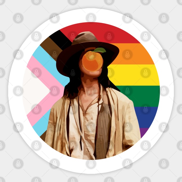 Our Flag Means Oranges | Pride BLM Flag Sticker by AliensOfEarth